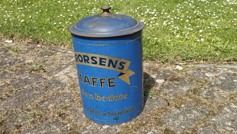 Brorsens Kaffe er den bedste. Aalborg Kaffe & Thehandel. Købmandsdåse