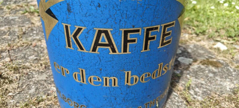 Brorsens Kaffe er den bedste. Aalborg Kaffe & Thehandel. Købmandsdåse
