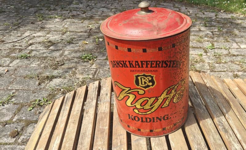 Dansk Kafferisteri. Kaffe. Kolding. Købmandsdåse