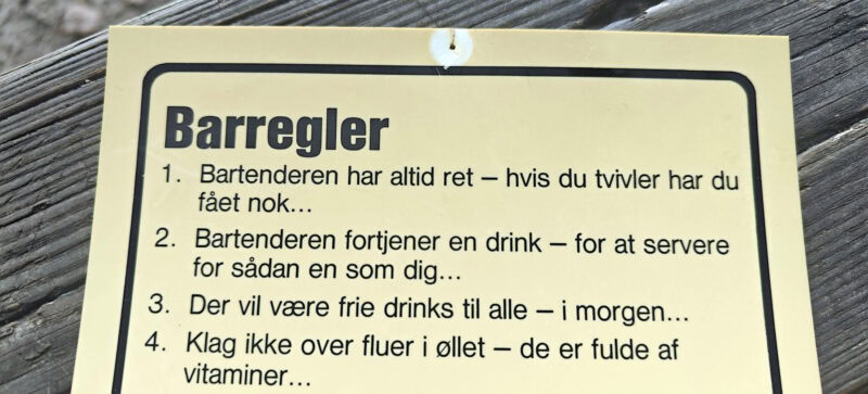 Humørskilt. Lille. Barregler. Plast