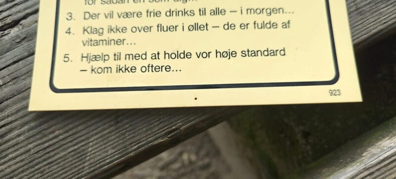 Humørskilt. Lille. Barregler. Plast