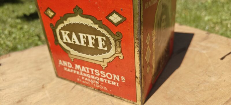 And. Mattssons Kaffeängrosteri Falun. Kaffedåse