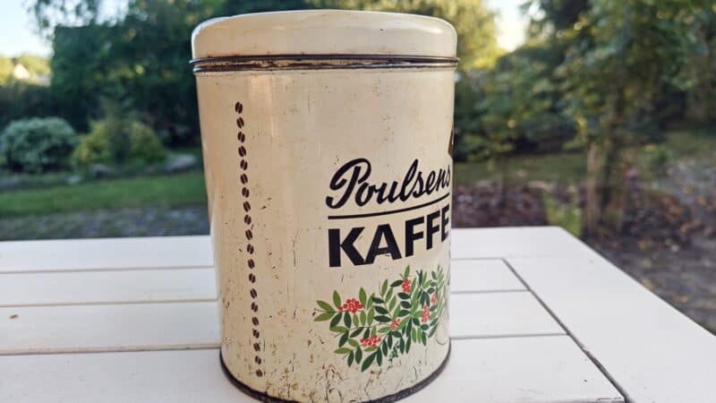 Poulsens Kaffe - Kaffedåse fra Slagelse Kafferisteri