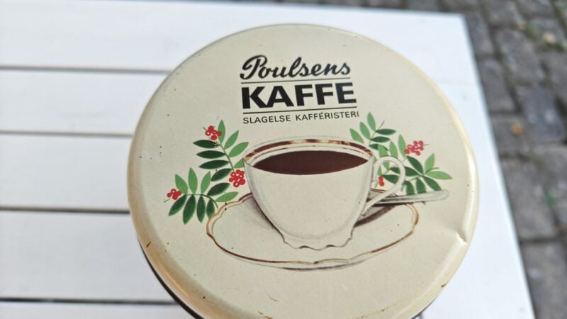 Poulsens Kaffe - Kaffedåse fra Slagelse Kafferisteri