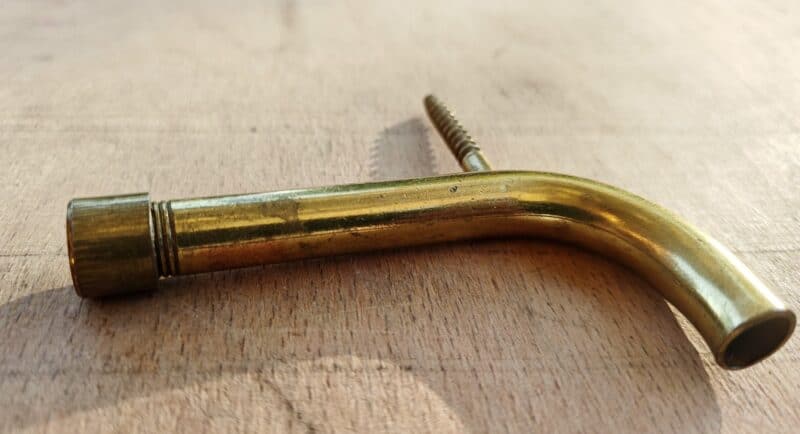 Svanehals lampeholder i messing