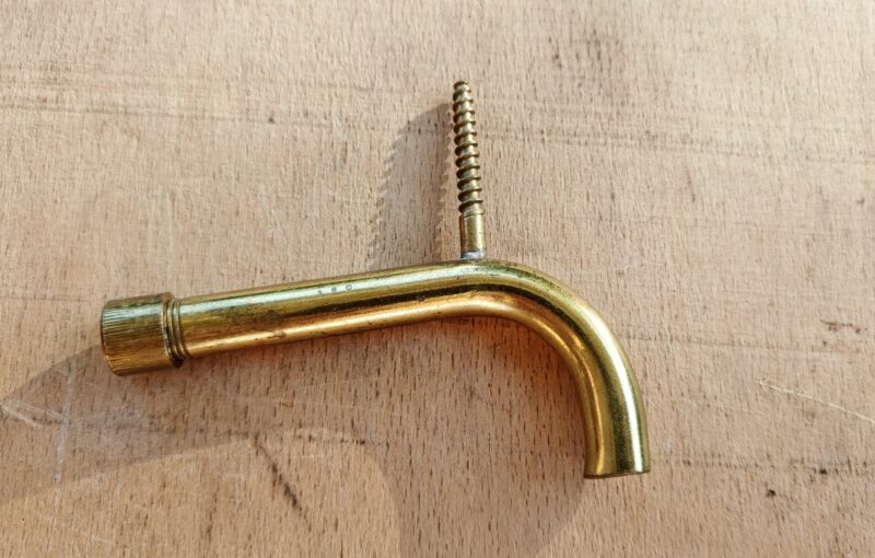Svanehals lampeholder i messing