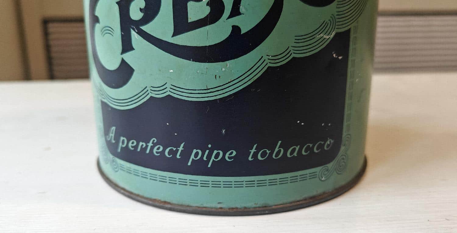 Cremo tobaksdåse i blik. Gammel sag