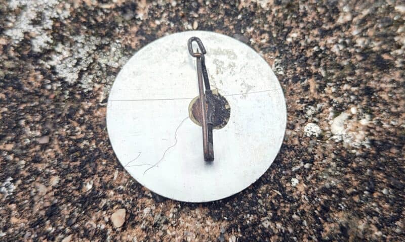Gå-Prøve badge. Fra Rådet for større færdelssikkerhed