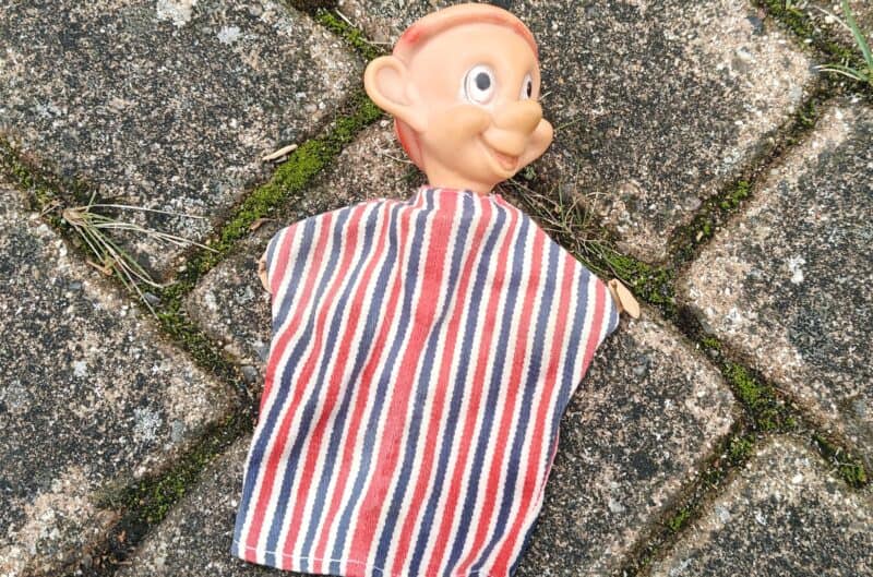 Gammel Disney Hånddukke. Dumpe fra De syv små dværge