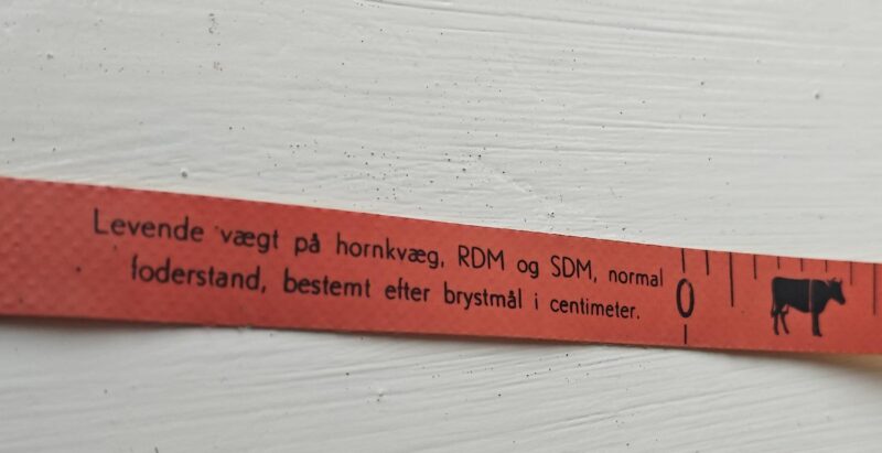 Målebånd i messing, til landbrugsdyr