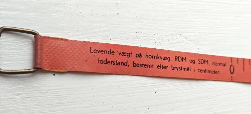 Målebånd i messing, til landbrugsdyr